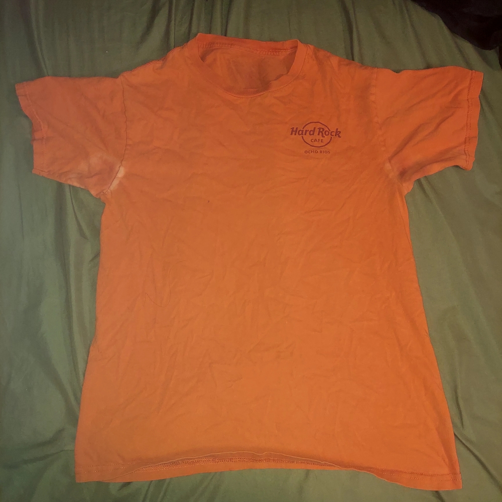 Hard Rock Cafe Orange Men's Shirt